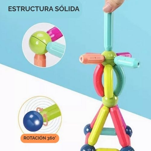 Magic Sticks™ 64 PCS - Imagina - Construye - Crea sin pantallas✨