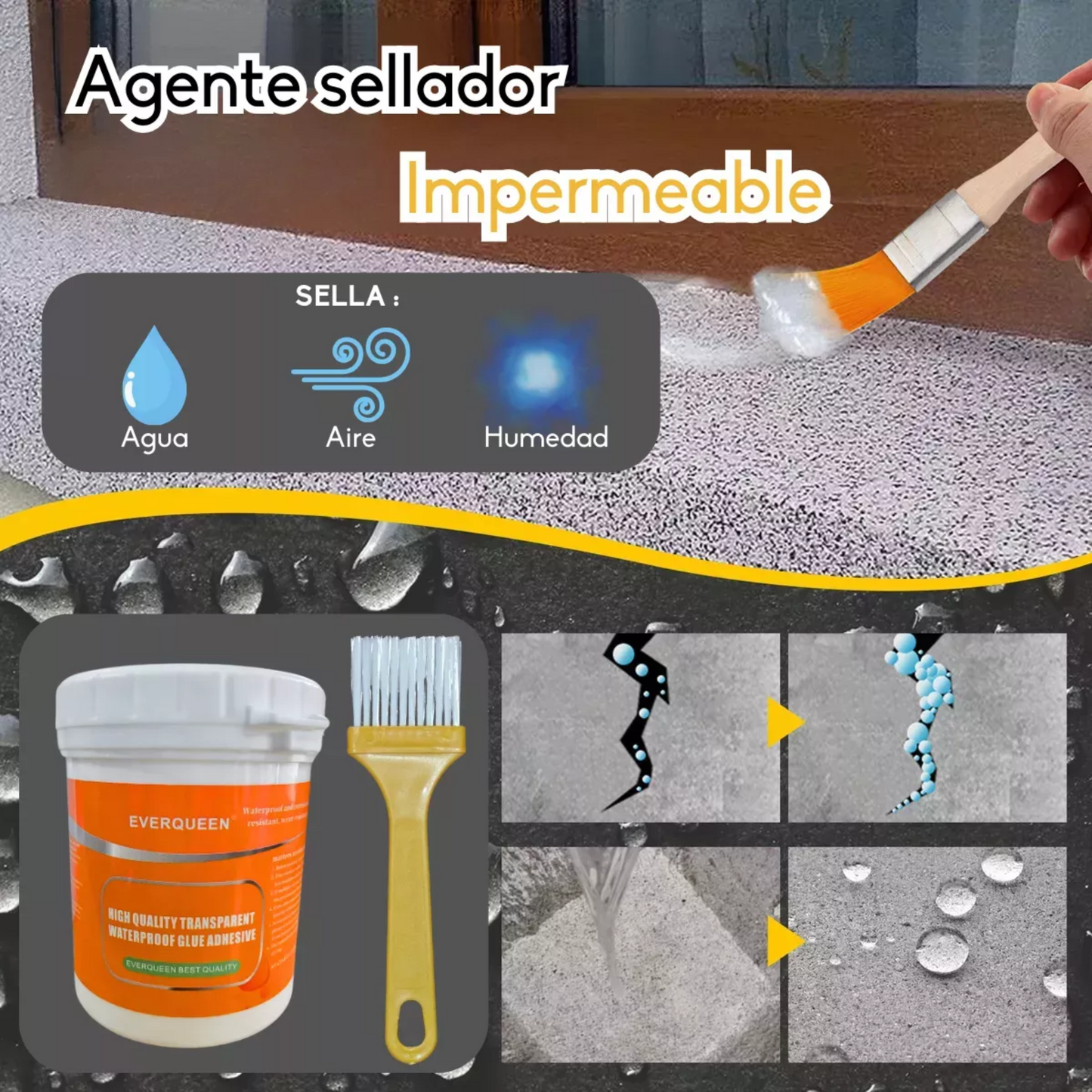 SellaPro Max™ – Pasta selladora impermeable para filtraciones y grietas