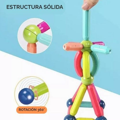 Magic Sticks™ 64 PCS - Imagina - Construye - Crea sin pantallas✨