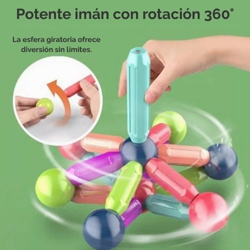 Magic Sticks™ 64 PCS - Imagina - Construye - Crea sin pantallas✨