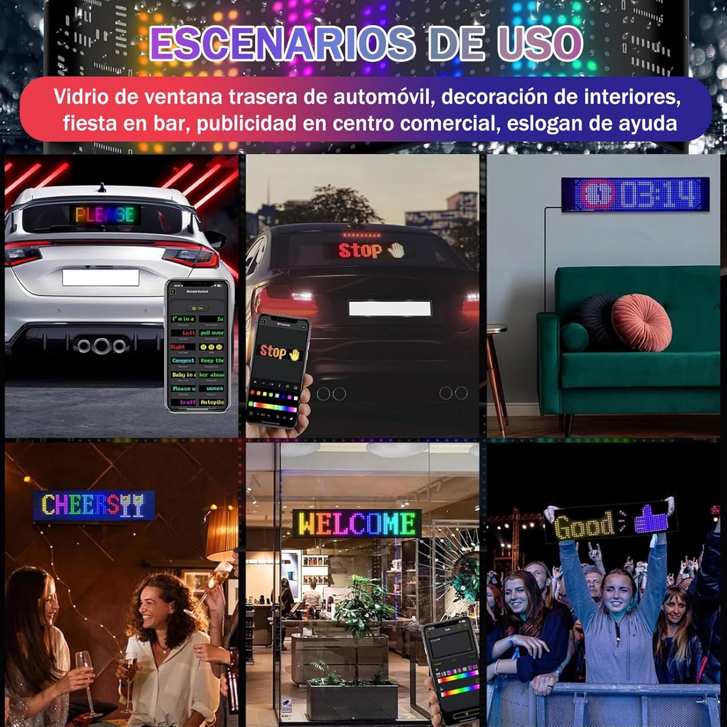 GlowMatrix Devil Eyes™ – Pantalla LED