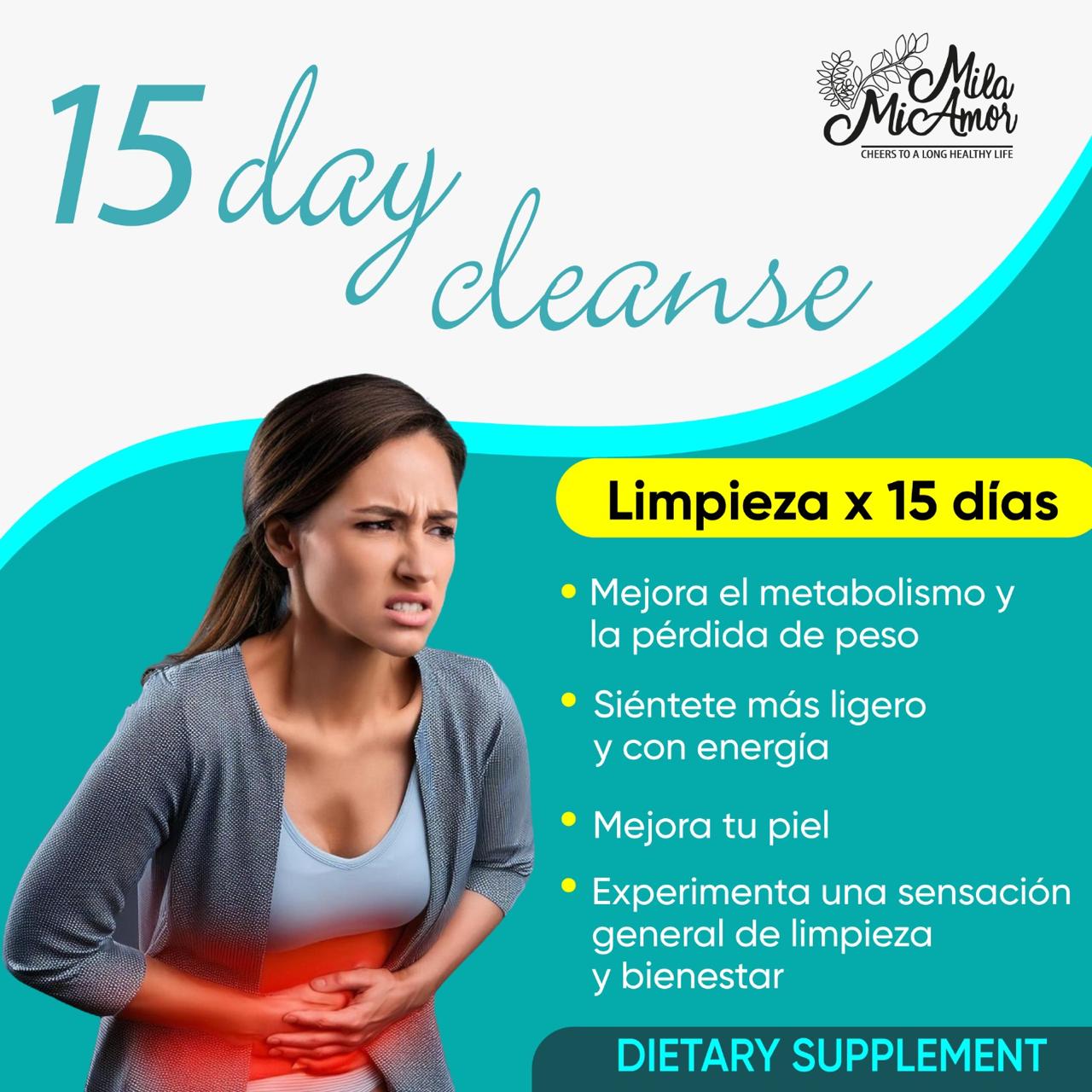 15 Day Detox Total™ - Potente limpieza de colon en 15 días